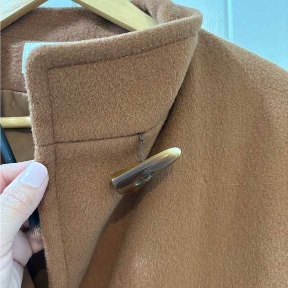 Talbots Size 8 Wool Trench Coat Vintage 80s 90s Style Cottagecore Old Money - Picture 12 of 15